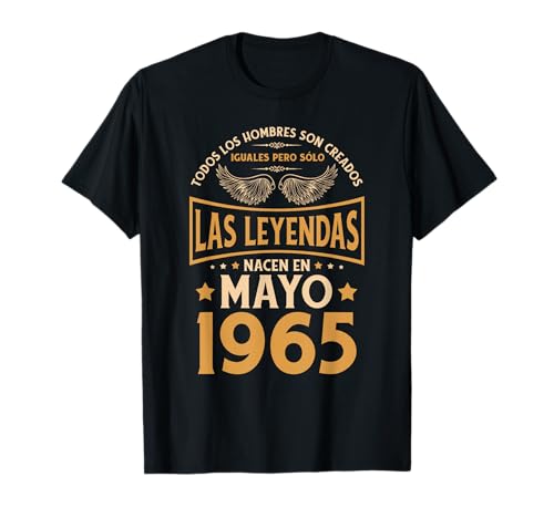 Comprar Cumpleaños Hombre Regalos Las Leyendas BlackFriday Mayo 1965 Camiseta Rebajas 2024 | regaloscumple.com