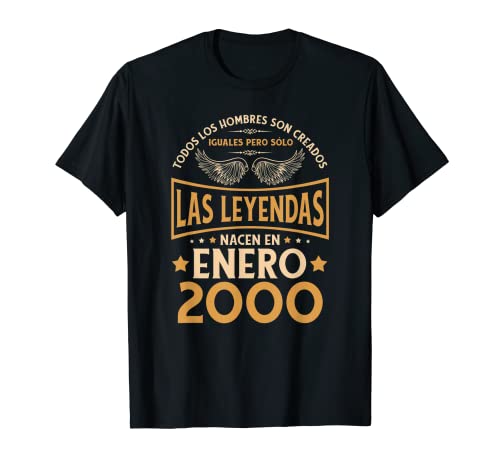 Comprar Cumpleaños Hombre Regalos Las Leyendas Enero 2000 Ideas para regalar Camiseta Rebajas 2024 | regaloscumple.com