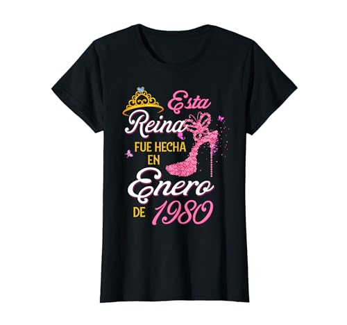 Comprar Reina Hecha En Enero 1980 Cumpleaños 44 Años Cumpleaños Camiseta Top Precio 2024 | regaloscumple.com