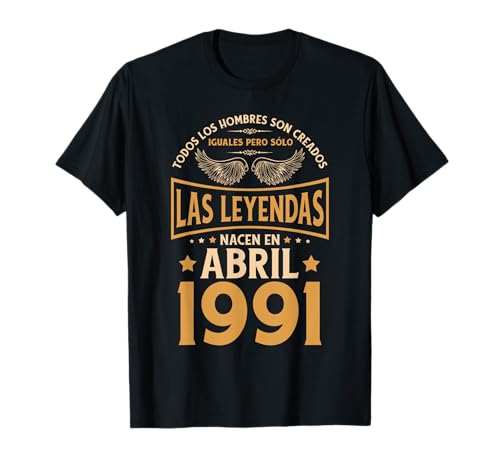 Consigue ahora Cumpleaños Hombre Regalos Las Leyendas Abril Navidad 1991 Camiseta Rebajas 2024 | regaloscumple.com