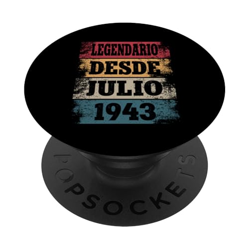 Consigue ahora Legendario Desde Julio 1943 - Cumpleaños 81 Años Cumpleaños PopSockets PopGrip Intercambiable Ofertas 2024 | regaloscumple.com