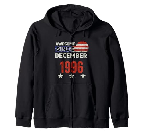 Comprar Impresionante bandera vintage diciembre Cumpleaños 1996 diciembre 1996 Sudadera con Capucha Top Precio 2024 | regaloscumple.com