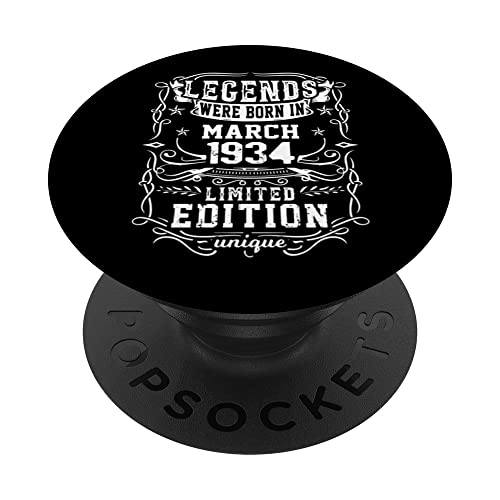Consigue ahora Cumpleaños Marzo 1934 Edición Limitada Regalo March 1934 PopSockets BlackFriday PopGrip Adhesivo Top Precio 2025 | regaloscumple.com