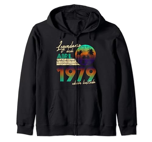 Comprar Cumpleaños Hombre Regalos Legendario Desde Abril 1979 Sudadera con Capucha Navidad Ofertas 2024 | regaloscumple.com