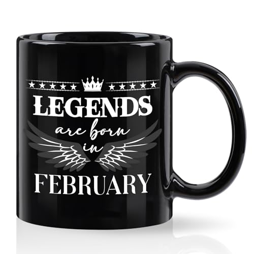 Consigue ahora Cabtnca Regalos cumpleaños para hombres taza leyendas nacen en febrero ideas regalo cumpleaños para hombres regalo cumpleaños en febrero taza café Promoción febrero taza cumpleaños Ofertas 2025 | regaloscumple.com