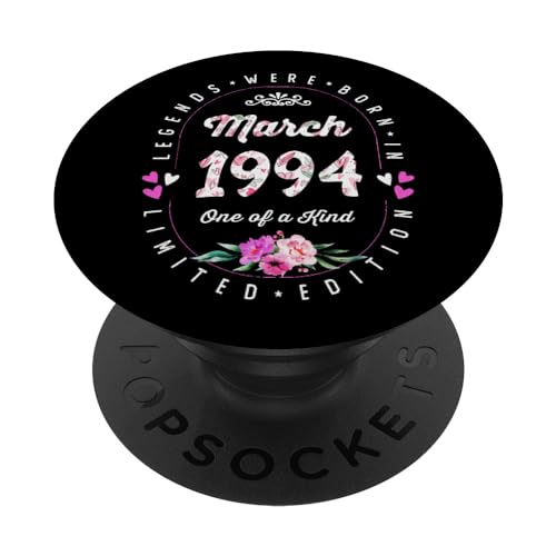 Comprar Cumpleaños Floral - Las Leyendas nacen en Marzo Catálogo 1994 PopSockets PopGrip Intercambiable Top Precio 2025 | regaloscumple.com