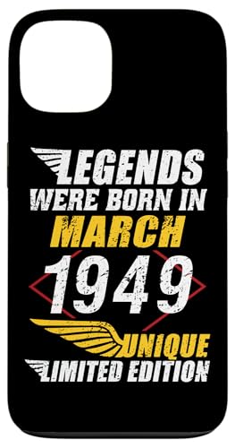 Comprar Carcasa para iPhone 13 Catálogo Cumpleaños Marzo 1949 Edición Limitada Regalo March 1949 Top Precio 2024 | regaloscumple.com