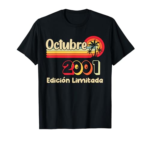 Comprar 22 Años Cumpleaños 2001 Hombre Promoción 22 Octubre Edición Limitada Camiseta Ofertas 2024 | regaloscumple.com