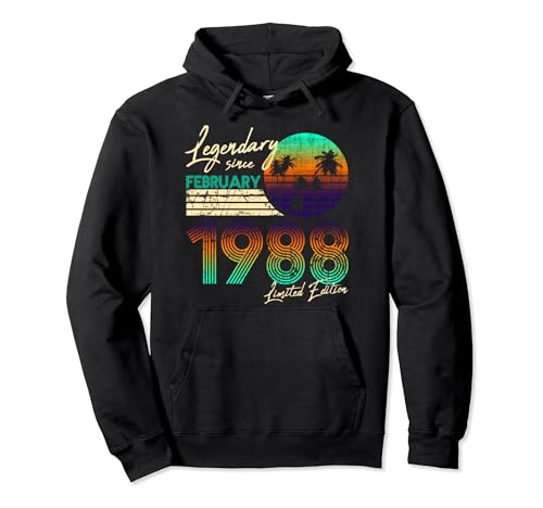 Consigue ahora Cumpleaños legendario desde febrero Ideas para regalar 1988. Sudadera con Capucha Top Precio 2024 | regaloscumple.com