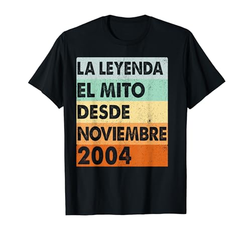 Comprar 19 Años Cumpleaños 2004 19 Noviembre La leyenda El Mito Promoción Camiseta Top Precio 2025 | regaloscumple.com