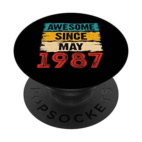 Comprar Regalos Promoción 36 años edad impresionantes desde mayo 1987 PopSockets PopGrip Intercambiable Ofertas 2024 | regaloscumple.com