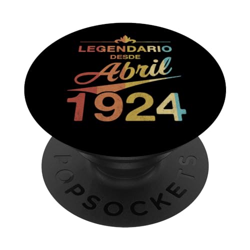 Comprar 100 cumpleaños Nacido en Abril 1924 Vintage Regalos 100 años PopSockets PopGrip Intercambiable Rebajas 2024 | regaloscumple.com