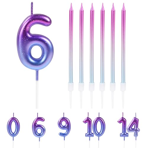 Consigue ahora URAQT Vela Catálogo cumpleaños 3D Velas números coloridos vela número 6 velas con 6 velas largas vela cumpleaño para pasteles Velas para Cumpleaños coloridos Aniversarios Bodas y Fiestas. Ofertas 2024 | regaloscumple.com