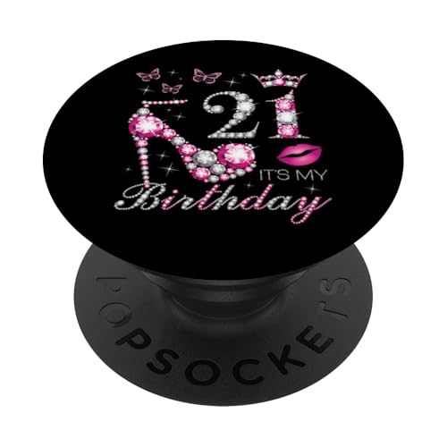 Comprar 21 Regalos Es mi cumpleaños 21 años es mi cumpleaños número 21 PopSockets PopGrip Adhesivo Ofertas 2025 | regaloscumple.com