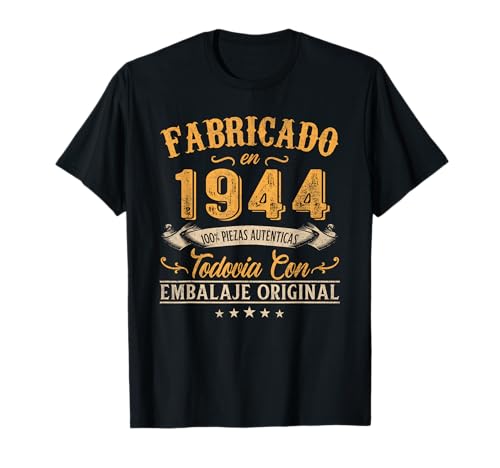 Consigue ahora Fabricado En 1944 Regalo Para Hombre 77 Años Cumpleaños Regalos Camiseta Rebajas 2024 | regaloscumple.com