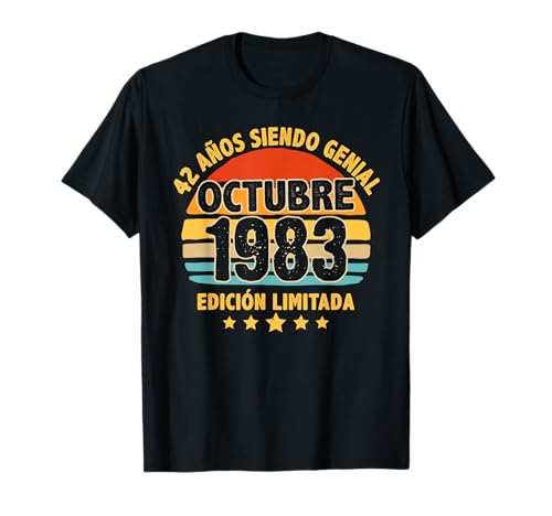 Consigue ahora Octubre 1983 42 Años Cumpleaños Hombre Cumpleaños Regalo Octubre 1983 Camiseta Top Precio 2025 | regaloscumple.com