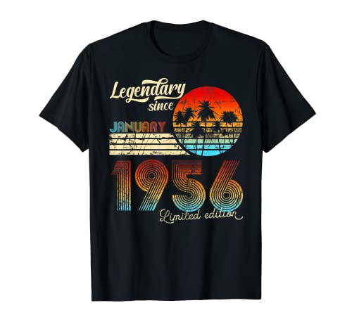 Consigue ahora Cumpleaños Legendario Desde Enero Ideas para regalar De 1956 Regalo. Camiseta Top Precio 2024 | regaloscumple.com
