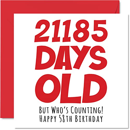 Oferta Tarjeta 58 hombres, él, 21185 edad, adultos, y cincuenta octavo hermano, hijo, mamá, 145 x mm