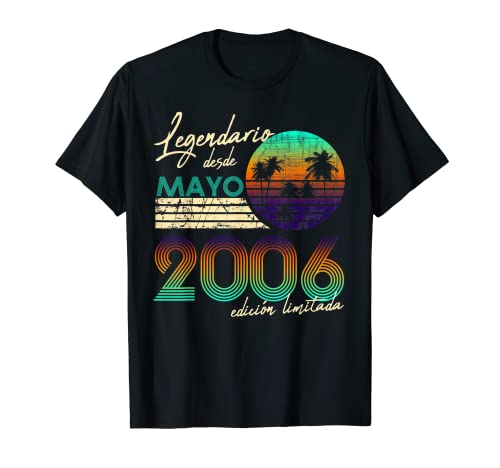 Consigue ahora Cumpleaños Hombre Catálogo Regalos Legendario Desde Mayo 2006 Camiseta Ofertas 2023 | regaloscumple.com