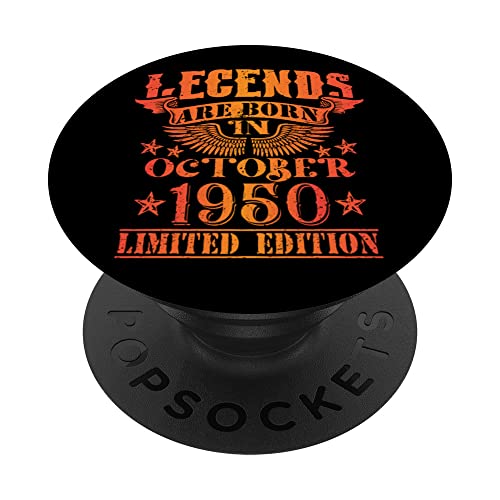 Comprar Cumpleaños Octubre 1950 Edición Limitada Regalo Used Vintage PopSockets PopGrip Intercambiable Top BlackFriday Precio 2025 | regaloscumple.com