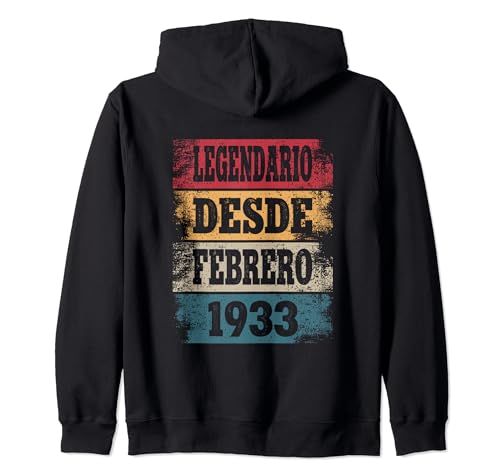 Consigue ahora Legendario Catálogo Desde Febrero 1933 - Cumpleaños 91 Años Sudadera con Capucha Ofertas 2024 | regaloscumple.com