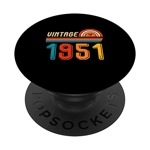 Comprar Regalo 72 cumpleaños 72 años para hombres y Regalos mujeres retro vintage 1951 PopSockets PopGrip Intercambiable Top Precio 2025 | regaloscumple.com