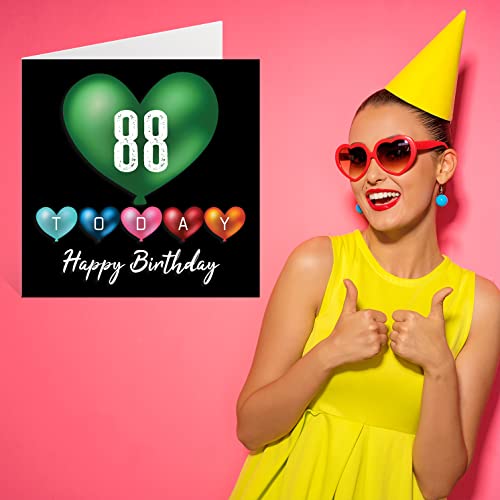 Ofertas 88 hombres y mujeres, globos corazón, tarjeta feliz cumpleaños papá, mamá,