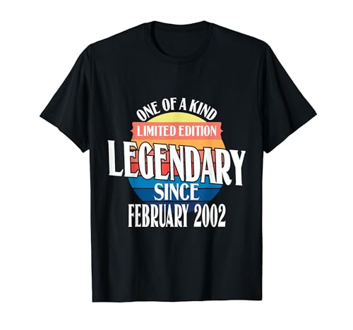 Comprar Edición Limitada Legendario Desde Febrero De 2002 Cumpleaños Regalos Camiseta Rebajas 2024 | regaloscumple.com