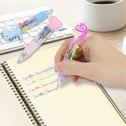 Ofertas de última hora Coicok 33 Piezas Bolígrafo Multicolor 4 en 1 Bolígrafos Retráctiles