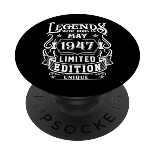 Consigue ahora Cumpleaños Mayo 1947 Edición Limitada Regalo Legend May PopSockets Navidad PopGrip Intercambiable Ofertas 2024 | regaloscumple.com