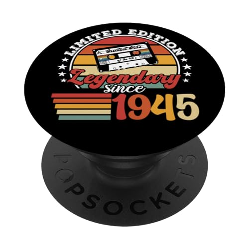 Consigue Navidad ahora Fiesta cumpleaños nacido en 1945. Año cumpleaños 1945 PopSockets PopGrip Intercambiable Top Precio 2024 | regaloscumple.com
