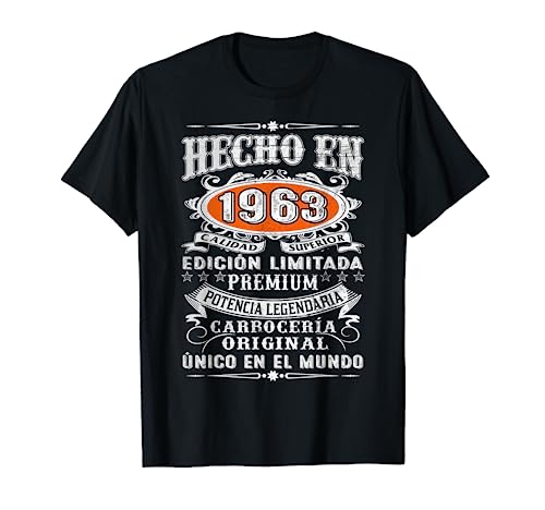 Oferta Hecho 1963 Limitada 61 Camiseta