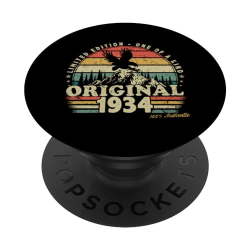 Comprar 1934 Vintage Cumpleaños Retro Edición Limitada Promoción Hombres Mujer PopSockets PopGrip Intercambiable Ofertas 2024 | regaloscumple.com
