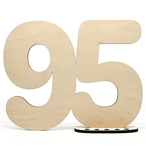Comprar HAGEFOL Libro visitas Madera con Cartel Decorativo número 95 – para Escribir como Regalo con Soporte y portavelas – para decoración 95 cumpleaños 95 Regalos años Aniversario Rebajas 2024 | regaloscumple.com