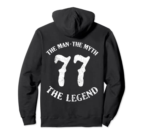 Comprar Man Myth Legend 77 cumpleaños número 77 nacido en 1977 regalo Sudadera con Capucha Top Ideas para regalar Precio 2025 | regaloscumple.com