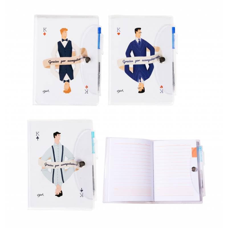 Comprar Lote 12 Libretas Notas PVC Cumpleaños Carta Men + Bolígrafo - Detalles Bodas Cumpleaños para Hombres Adolescentes Rebajas 2024 | regaloscumple.com