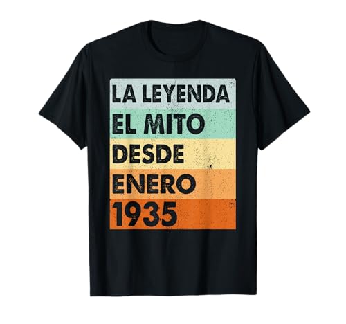 Comprar Hombre 88 Años Cumpleaños 1935 Hombre 88 Enero La leyenda El Mito Camiseta Promoción Rebajas 2024 | regaloscumple.com