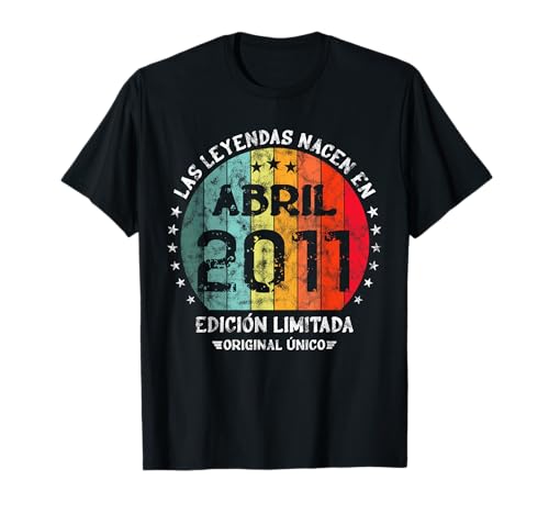 Comprar Leyendas Nacen Abril 2011 Cumpleaños Chica Chico Regalos Camiseta Rebajas 2024 | regaloscumple.com