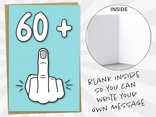 Ofertas en regaloscumple.com Mug Monster Tarjeta de 61 cumpleaños 60 + 1 divertida