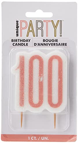 Consigue ahora Unique- Number Birthday Candle | Rosegold | Promoción 1 Pc. Vela cumpleaños número Oro Rosa 1 Unidad Color age 100 (84992) Top Precio 2024 | regaloscumple.com