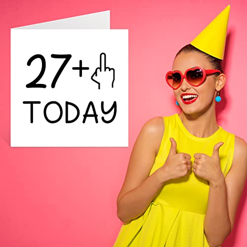 Ofertas en regaloscumple.com Tarjeta 28 divertida dedo tarjetas groseras tarjetas cumpleaños mm 145 tarjetas hija, hermana, tía