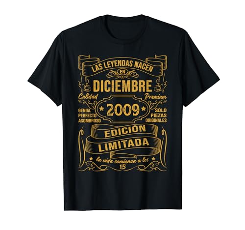 Consigue ahora Regalo Hombre 15 Años Las Leyendas Nacen En BlackFriday Febrero 2009 Camiseta Ofertas 2024 | regaloscumple.com