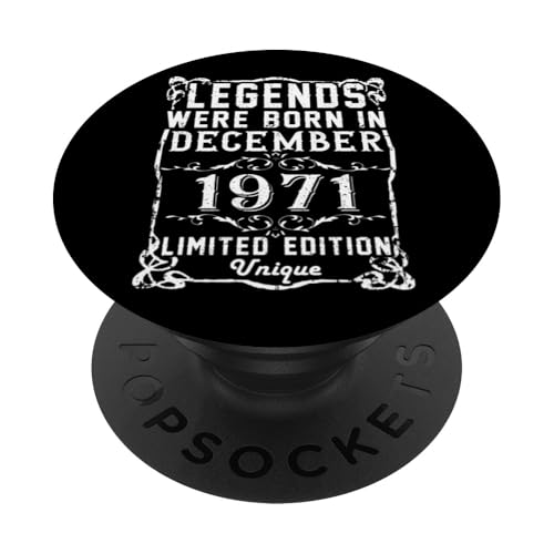 Consigue ahora Cumpleaños Diciembre 1971 Ideas para regalar Edición Limitada Regalo Vintage PopSockets PopGrip Adhesivo Rebajas 2025 | regaloscumple.com