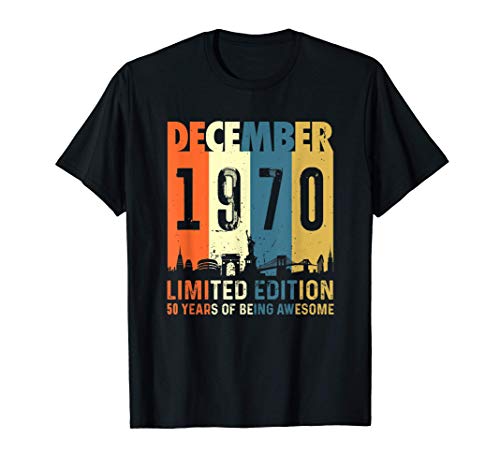 Consigue ahora Edición limitada para 50 años nacido en Promoción diciembre 1970 Camiseta Ofertas 2024 | regaloscumple.com