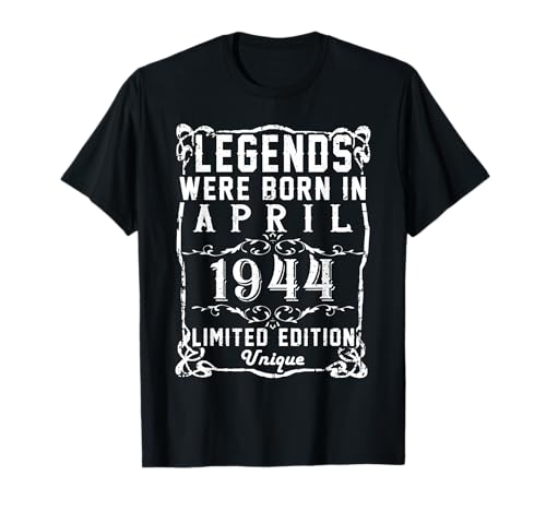 Consigue ahora Cumpleaños Abril 1944 Edición Limitada Regalo April Ideas para regalar Camiseta Rebajas 2025 | regaloscumple.com