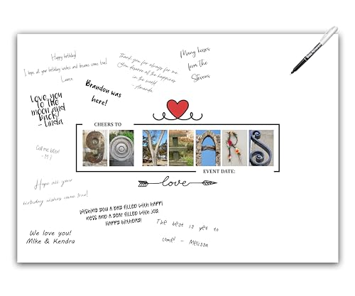 Comprar Suministros decoración para fiesta cumpleaños número 90 Regalos póster alternativo libro invitados tablero aniversario para mujeres u hombres tarjeta decoración pared para él o ella Rebajas 2024 | regaloscumple.com