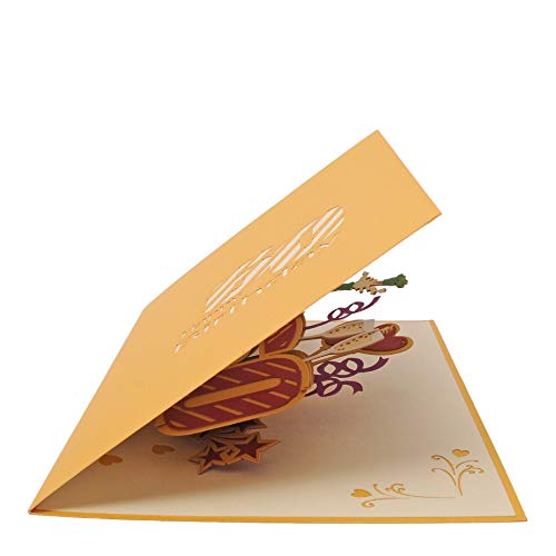 Comprar ahora Favour Pop Up® - Tarjeta de felicitación 3D para 60 cumpleaños, también regalo o dinero. TG060