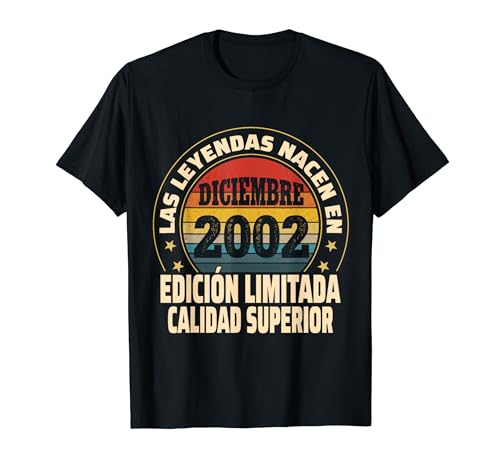 Consigue Catálogo ahora Edición Limitada Diciembre 2002 - Cumpleaños 22 Años Camiseta Rebajas 2024 | regaloscumple.com