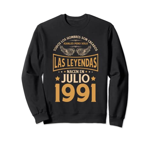 Comprar Cumpleaños Hombre Navidad Regalos Las Leyendas Julio 1991 Sudadera Ofertas 2025 | regaloscumple.com
