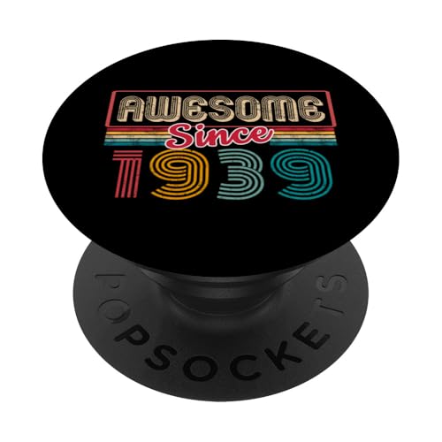 Comprar Regalos 85 años impresionantes desde 1939 Vintage 85 Ideas para regalar cumpleaños PopSockets PopGrip Adhesivo Rebajas 2024 | regaloscumple.com